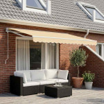 vidaXL Nadomestno blago za tendo krem 400x300 cm poliester