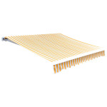 vidaXL Nadomestno blago za tendo rumeno in belo 300x250 cm poliester