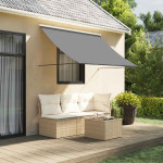 vidaXL Zložljiva tenda antracit 250x150 cm tkanina in jeklo