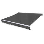 vidaXL Zložljiva tenda z motorjem 400 cm antracit