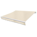 vidaXL Zložljiva tenda z motorjem 400 cm krem