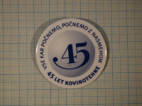 Bedž 45 LET KOVINOTEHNE