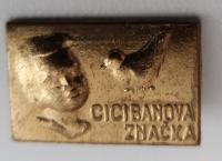 Cicibanova bralna značka na zaponko zlata