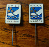 Dve znački DRUŠTVO ZA MOTONAVTIKO IN SMUČANJE NA VODI MARIBOR 1 €