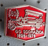 Gasilska značka Gasilsko društvo GD Sodražica 80 let 1898/1978