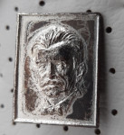 Ivan Cankar bralna značka srebrna na zaponko