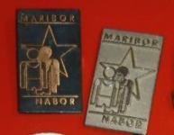 Komplet dveh značk NABOR MARIBOR iz časa Jugoslavije naprodaj