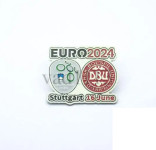 Metal pin badge football Germany EURO 2024 Slovenia - Denmark