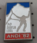 Planinska značka Alpinistična odrpava Andi 1982 AO Škofja Loka