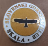 Planinska značka Slovenski gorniški klub Skala emajlirana
