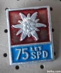 Planinska značka SPD 75 let planika očnica