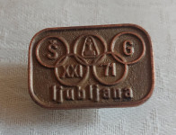 Priponka šig 1971 Ljubljana