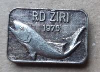 Ribiška značka RD Žiri 1976 srebrna