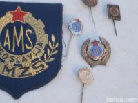 Set starih značk AMZS in našitek, navedena cena za vse