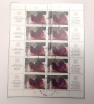 Slovenija 2001 Mineral Flourit mala pola žig prvi dan