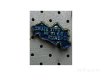 Starinska značka DRUŽE TITO MI TI SE KUNEMO, modra