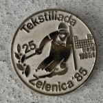 Tekstiliada  25  Zelenica '85 100let TRŽIČ broška značka