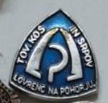 Tovarna kos in srpov Lovrenc na Pohorju značka iz časa Jugoslavije