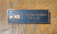 VINTAGE ZNAČKA - KREDITNA BANKA CELJE