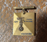 VINTAGE ZNAČKA, OZNAKA - MILANO 1971