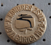Značka 10. Kongres ZSMS Nova Gorica 1978