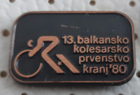 Značka 13. Balkansko kolesarsko prvenstvo Kranj 1980