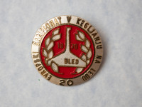 Značka 20. evropski šampionat v keglanju na ledu Bled 1970