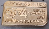 Značka 4. letne športne igre ABC POmurka Murska Sobota 1978