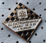 Značka 4. Šahovski turnir Iskra  Elektromehanika 23.11.1980