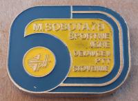 Značka 6. Športne igre delavcev PTT Slovenije Murska Sobota 1978