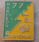 Značka 7. Športne igre PTT Slovenije Maribor 1977