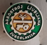 Značka Agrostroj Ljubljana Jugoslavija traktor
