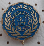 Značka AMZS Avto moto zveza Slovenije 30 let 1946/1976