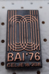 Značka Balkansko prvenstvo v Atletiki BAI Celje 1976 bronasta