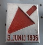 Značka Dan gradbincev 3. junij 1936