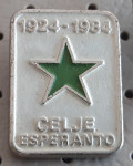 Značka Društvo Esperanto Celje 60 let 1924/1984