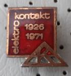 Značka Elektrokontakt  1926/1971 emajlirana