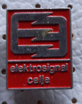Značka Elektrosignal Celje rdeča