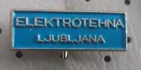 Značka ELEKTROTEHNA Ljubljana modra