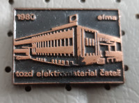 Značka ELMA Tozd elektromaterial Čatež 1980