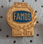 Značka FAMOS Sarajevo 1950/1975 25 let
