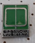 Značka Gradbeno podjetje GIP OBNOVA Ljubljana srebrna