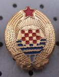 Značka Grb Socialistična republika Hrvaška mali format