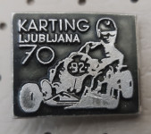 Značka Karting klub Ljubljana 70 let