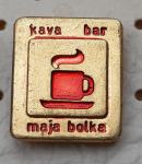 Značka Kava bar Maja Bolka skodelica kave