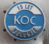 Značka KOC Velenje 15 let komunalno obrtni center