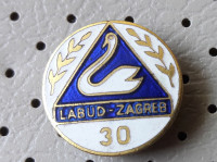Značka Labud Zagreb 30 let emajlirana