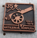 Značka NOB Artiljerija IX. korpusa 1944/1979