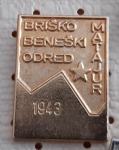 Značka NOB Briško Beneški odred Matajur 1943