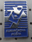Značka NOB Kurirčkova pošta modra